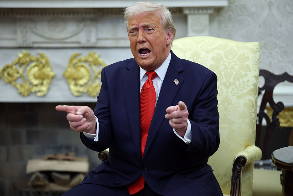Trump, en un momento de su comparecencia junto a Nayib Bukele